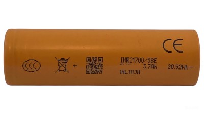 Акумулятор Li-ion EVE 21700 58E 5700mah (21011) Акумулятор Li-ion EVE 21700 58E 5700mah (21011)