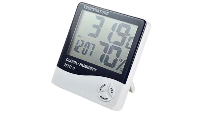 Цифровий термометр гігрометр AIRO HTC-1 годинник будильник (14178) Цифровий термометр гігрометр AIRO HTC-1 годинник будильник (14178)