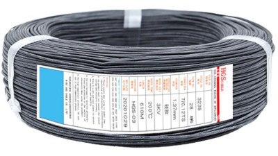 Кабель монтажний силіконовий 3239 1.3мм 28awg чорний (17707) Кабель монтажний силіконовий 3239 1.3мм 28awg чорний (17707)