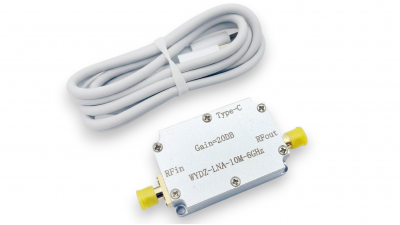 Малошумний радіочастотний підсилювач LNA 10M-6GHz 20dB Type-C LNA (21136) Малошумний радіочастотний підсилювач LNA 10M-6GHz 20dB Type-C LNA (21136)