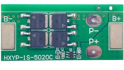 BMS 1S 15A 4.2V Li-Ion плата захисту для акумуляторів (21013)