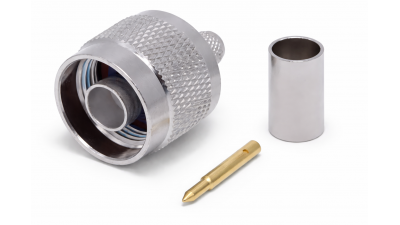 Обтискний ВЧ роз'єм N-Type Male під кабель LMR240 та RG-58 (21042) Обтискний ВЧ роз'єм N-Type Male під кабель LMR240 та RG-58 (21042)