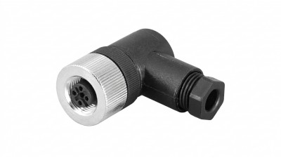 Роз'єм M12 - 5 PIN кутовий мама, герметичний IP67, A-code, на кабель (21158)