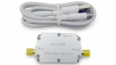 Малошумний радіочастотний підсилювач LNA 10M-6GHz 10dB Type-C (21134) Малошумний радіочастотний підсилювач LNA 10M-6GHz 10dB Type-C (21134)