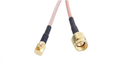 Перехідник-пігтейл SMA male — MCX male кутовий коаксіальний кабель RG316 20см 50R (21051)
