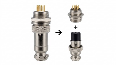 Роз'єм GX16 - 7 PIN Комплект - тато + мама (21156)