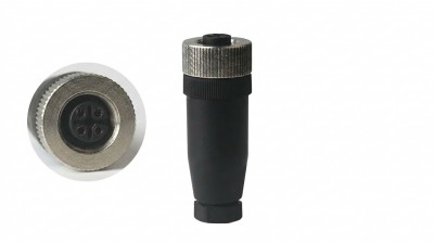 Роз'єм M12 - 4 PIN мама, герметичний IP67, A-code, на кабель (21159)