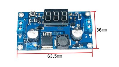 DC Підвищуючий XL6009 з вольтметром до 50V (10038)