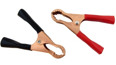 Алігаторний затиск проводів крокодил 50A 80мм 2шт (10044)