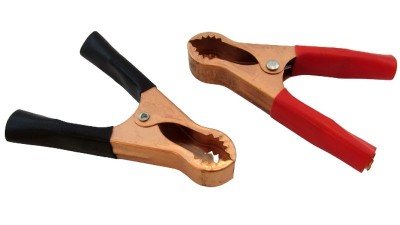 Алігаторний затиск проводів крокодил 50A 80мм 2шт (10044)