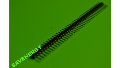 Планка штирьова на плату 40pin пряма 2.54мм PLS-40 (10050)