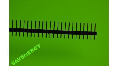 Планка штирьова на плату 40pin пряма 2.54мм PLS-40 (10050)