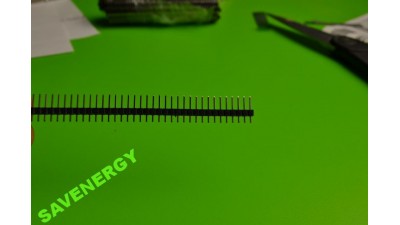 Планка штирьова на плату 40pin пряма 2.54мм PLS-40 (10050)