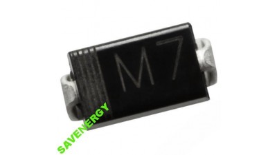 Діод 1N4007 1A 1000V M7 SMD SMA DO-214AC 10шт (10058)