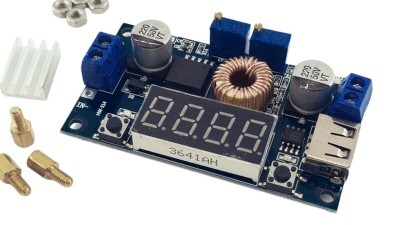 DC-DC XL4015 понижуючий c вольтметром 5А USB (10079)