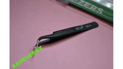 Сталевий антистатичний пінцет ESD-15 VETUS (10095)