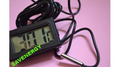 Термометр з LCD-дисплеєм і виносним датчиком 2м (10167)