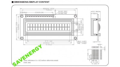 Дисплей 1602A синій HD44780 Arduino AVR Pic (10172)