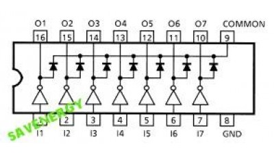 Збірка Дарлінгтона ULN2003A dip (10400)