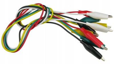 Макетні проводи крокодили набір 5 штук (10421)