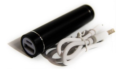 Power Bank Портативна Зарядка 1*18650 алюміній чорний (10433)