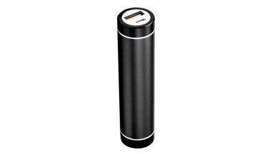Power Bank Портативна Зарядка 1*18650 алюміній чорний (10433)