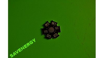 LED радіатор на світлодіод пластина алюміній 20мм (10480)