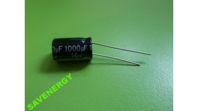 Конденсатор електролітичний 1000uF 16V (10518)