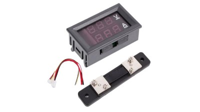 Амперметр вольтметр 50 А в комплекті з шунтом (10519)