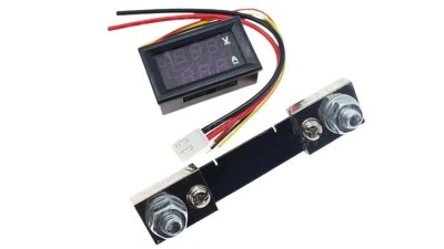 Амперметр вольтметр 100 А в комплекті з шунтом (10520)