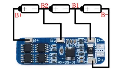 Контролер заряду розряду 3х Li-Ion 18650 12.6V10A (10556)