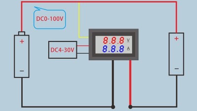 Амперметр вольтметр цифровий 10А (10564)