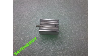 Радіатор алюмінієвий 21х15х10мм TO-220 (10601)