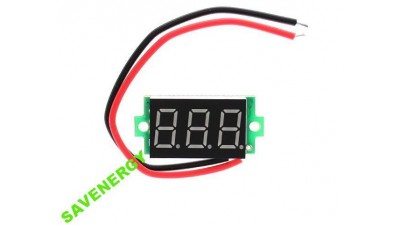 Вольтметр мініатюрний цифровий 4.5-32V 0.36 (10622)