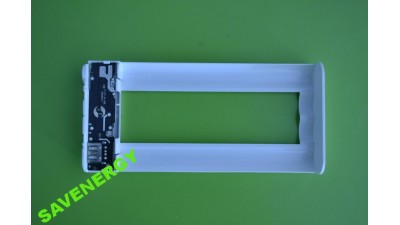 Корпус Power Bank портативна зарядка 8*18650 5V 2A micro USB  (10628)