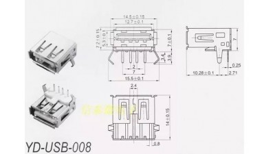 USB роз'єм 1шт (10673)