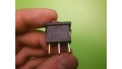 Вимикач перемикач з підсвічуванням 250В 6.5А KCD1-101  (10684)