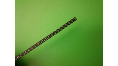 Планка роз'єми штирові PLS-40 40pin цангові один ряд 2.54мм (10710)