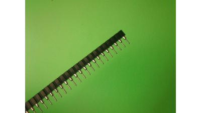 Планка роз'єми штирові PLS-40 40pin цангові один ряд 2.54мм (10710)