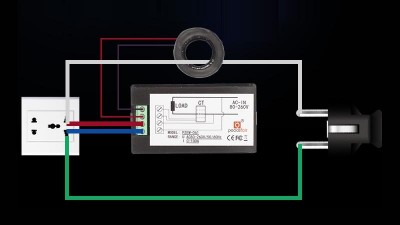 Лічильник електроенергії ватметр AC 80-260V 100A SPLIT-CT PEACEFAIR PZEM-061 з шунтом (10730)