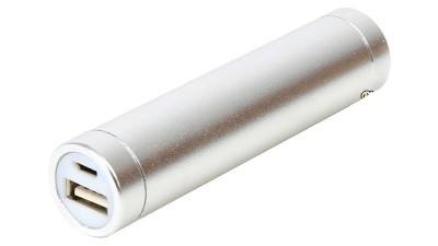 Power Bank Портативна Зарядка 1*18650 алюміній сірий (10778)