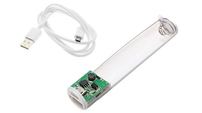 Power Bank Портативна Зарядка 1*18650 алюміній сірий (10778)