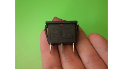 Вимикач перемикач з підсвіткою 15A 250V KCD3-15 (10986)
