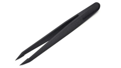 Пластиковий антистатичний гострий пінцет 93302 (11061)
