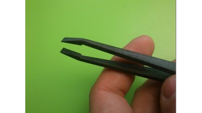 Пластиковий антистатичний гострий пінцет 93301 (11062)