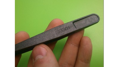 Пластиковий антистатичний гострий пінцет 93301 (11062)