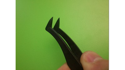 Пластиковий антистатичний гострий пінцет 706 (11064)