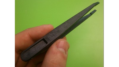 Пластиковий антистатичний гострий пінцет 93305 (11067)