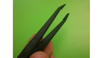 Пластиковий антистатичний гострий пінцет 93305 (11067)