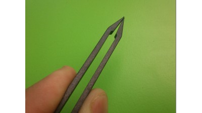 Пластиковий антистатичний гострий пінцет 93305 (11067)